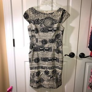 Nine West Patterned Midi Dress